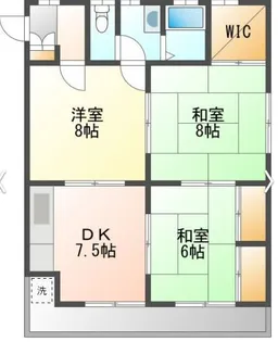 ハウス寺仙【1階】の間取り