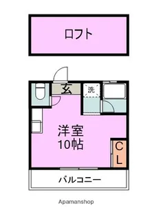 シティベール6番館【1階】の間取り