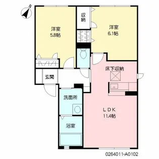 JSイン A棟【1階】の間取り