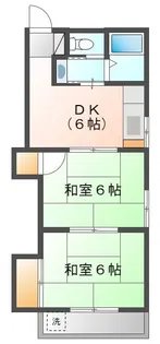 阿部アパート【2階】の間取り