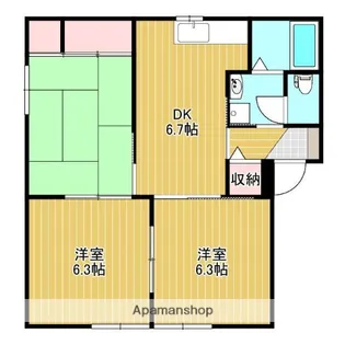 シャーメゾン齋藤【1階】の間取り