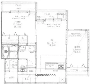 ビレッジ【1階】の間取り
