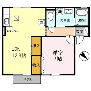 セジュールさなえ【1階】の間取り