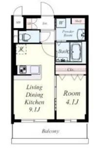 ソフィア原町【402号室】の間取り