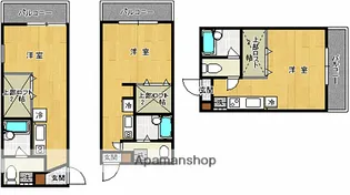 アパートメントスクエア2番館【2階】の間取り