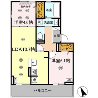 セゾン箱崎宮前【3階】の間取り