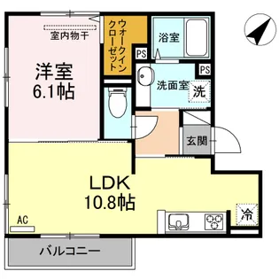 サンフィットハイツ 十二号館【2階】の間取り
