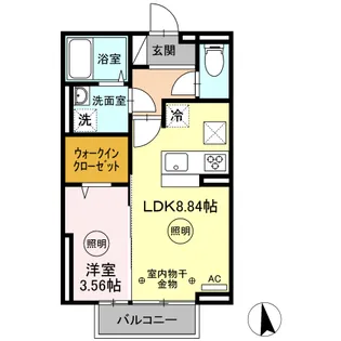 ソフィア新宮III【103号室】の間取り