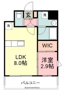 グランフォーレプライム千早【4階】の間取り