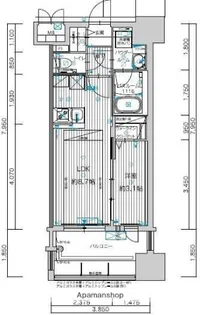 グランフォーレ千早マークスクエア ウエストウイング【2階】の間取り