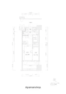 グランフォーレ千早マークスクエア ウエストウイング【5階】の間取り