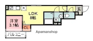 CRECIA和白【3階】の間取り