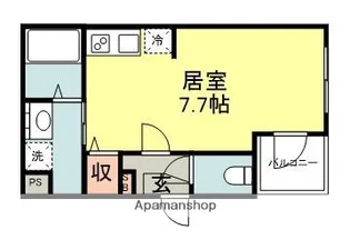 1Kの間取り画像