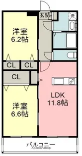 MDIブリサマリーナ花見が浜【2階】の間取り