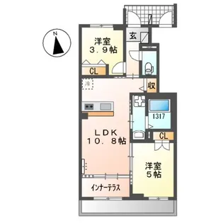 SUNELIN・LUPINUS(サンエリン・ルピナス)【1階】の間取り