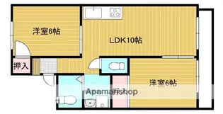 コーポラスホワイト【2階】の間取り