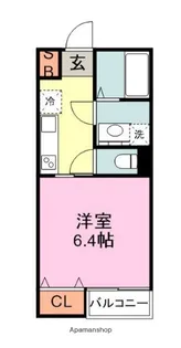 スペリオーレ九産大前【1階】の間取り