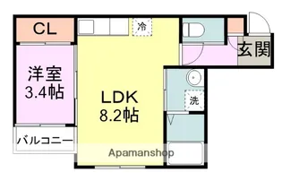 REVIVE古賀【1階】の間取り