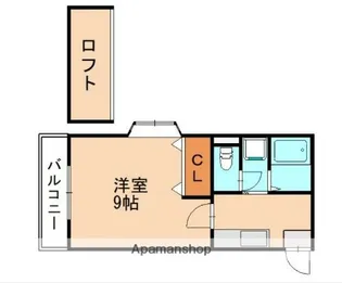 1Kの間取り画像