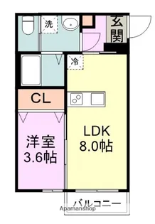 1LDKの間取り画像
