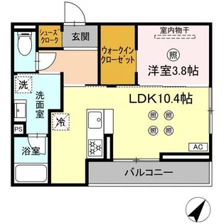 DーROOM松香台【2階】の間取り