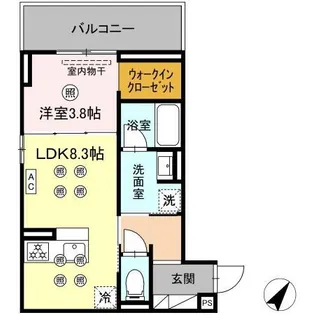 DーROOM松香台【3階】の間取り