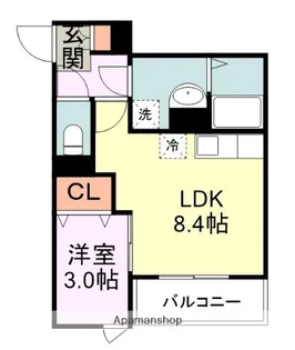 仮称)東区香椎4丁目AP【3階】の間取り