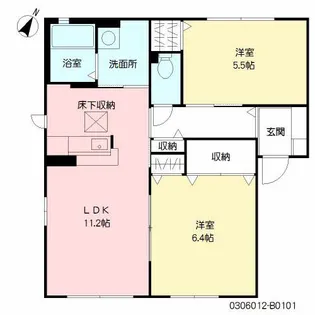 スクーデリア2006 B棟【1階】の間取り