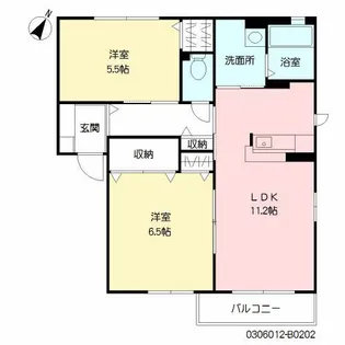 スクーデリア2006 B棟【2階】の間取り