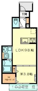 ブルー・マーブル フクマ【1階】の間取り