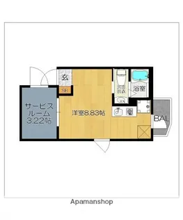 ガレット和白【1階】の間取り