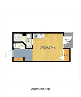 ガレット和白【4階】の間取り