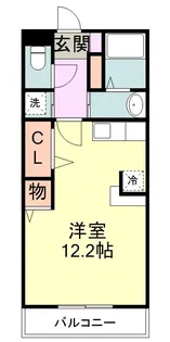 セゾン デ ルミエール【1階】の間取り