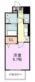 ALUNA箱崎【1階】の間取り