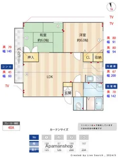ラフォーレ三苫駅前Ⅰ【2階】の間取り
