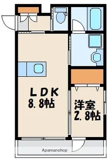 フィーリックス古賀【1階】の間取り