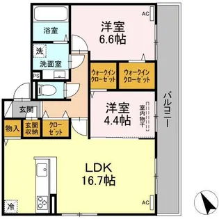 ティエード九大病院前【3階】の間取り