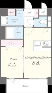 ウィング コート【0402号室】の間取り