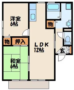 コーポサンライズ A棟【1階】の間取り