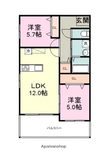 PHOENIX福間BAYSIDE【3階】の間取り