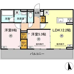 CHOUETTE【302号室】の間取り