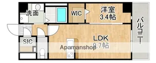 ラルヴェール和白駅前【3階】の間取り