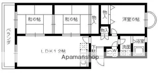 エクセル和白丘【1階】の間取り