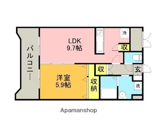 シェーネブルグ【302号室】の間取り