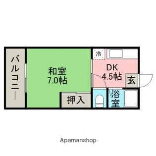ハイツ新宮苑【3階】の間取り