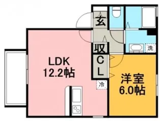 フルリール和白【1階】の間取り