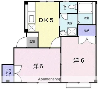 ドミール新宮F【2階】の間取り