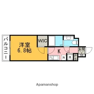 アネーロ高宮【7階】の間取り