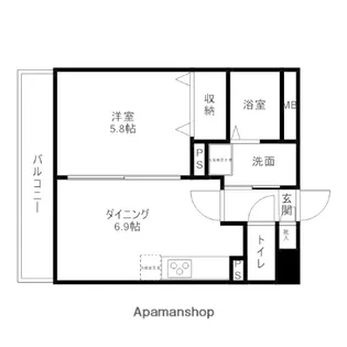 ローヤルマンション博多駅前【7階】の間取り