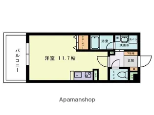 プラージュ大橋【5階】の間取り